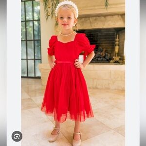 Ivy city co mini ballerina dress red